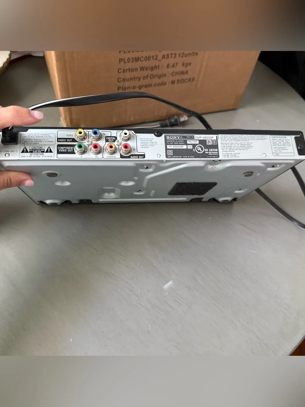 Sony DVP-SR200P CD/DVD Player (Progressive Scan, Dolby Digital)
